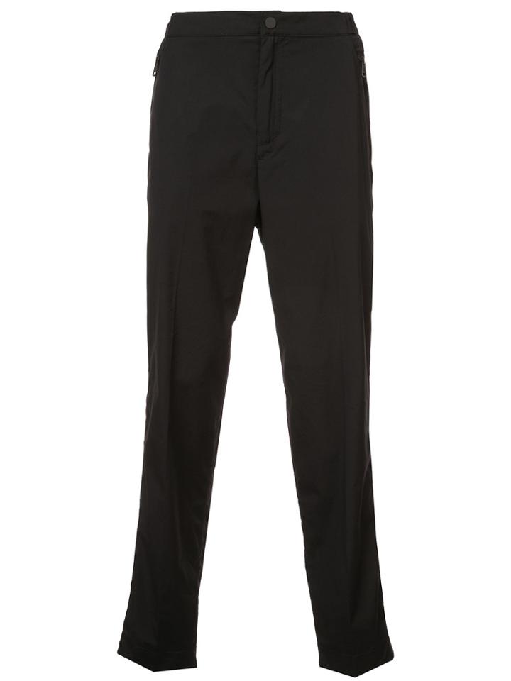 Moncler Stretch Straight Leg Trousers - Black