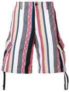 Msgm Ethnic Cargo Shorts - Multicolour