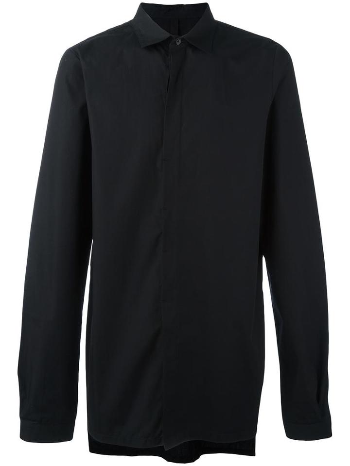 Army Of Me Concealed Fastening Shirt, Men's, Size: Large, Black, Cotton