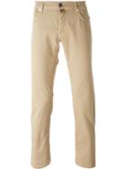 Jacob Cohen Straight-leg Trousers, Men's, Size: 38, Nude/neutrals, Cotton/spandex/elastane