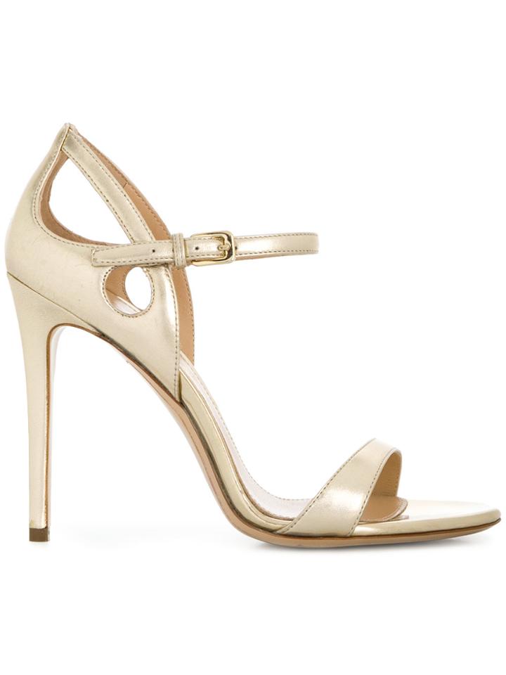 Deimille Ankle Buckle Sandals - Metallic