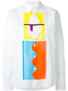 Marni Abstract Print Shirt, Women's, Size: 42, White, Cotton