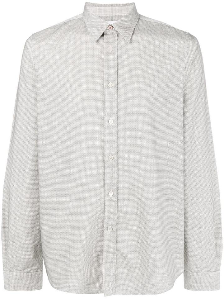Ps By Paul Smith Plain Button Shirt - Grey