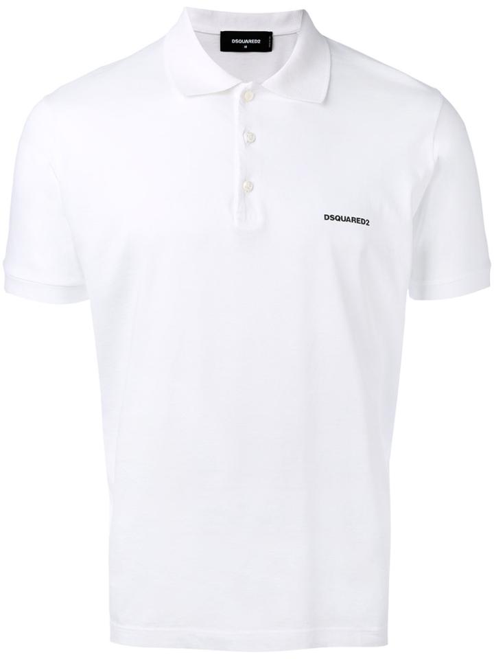 Dsquared2 Logo Polo Shirt - White