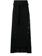 A.w.a.k.e. Buttoned Midi Skirt - Black