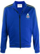 Iceberg Logo Patch Zip-up Jacket - Blue