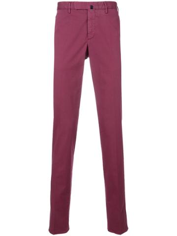 Incotex Slim Fit Trousers - Red