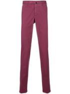 Incotex Slim Fit Trousers - Red
