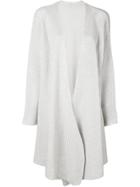 Agnona Wrap Long Cardigan - Grey
