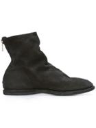 Guidi Linen Lined Boots - Black