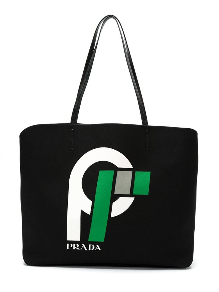 Prada Canapa Logo Oma - Black