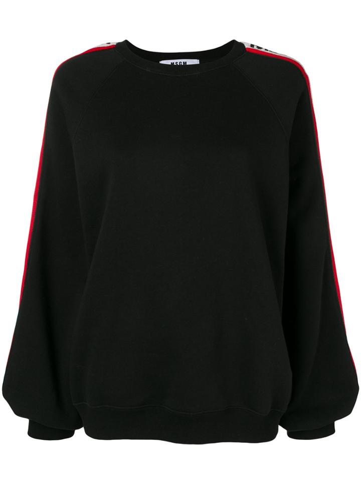 Msgm Logo Detail Jumper - Black