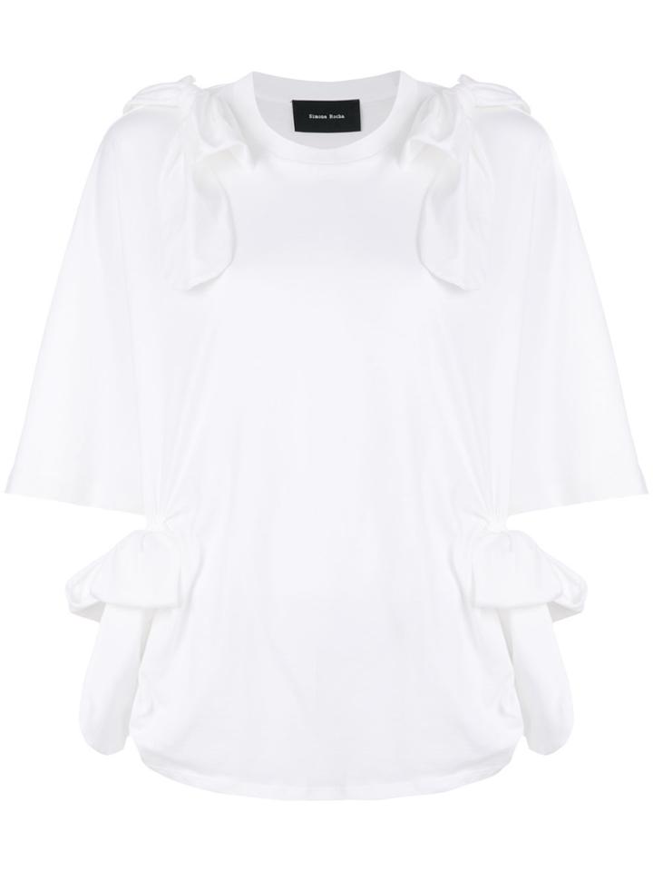 Simone Rocha Tie Knot Blouse - White