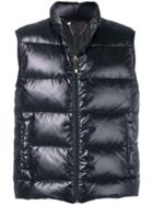 Billionaire Logo Patch Down Gilet - Black