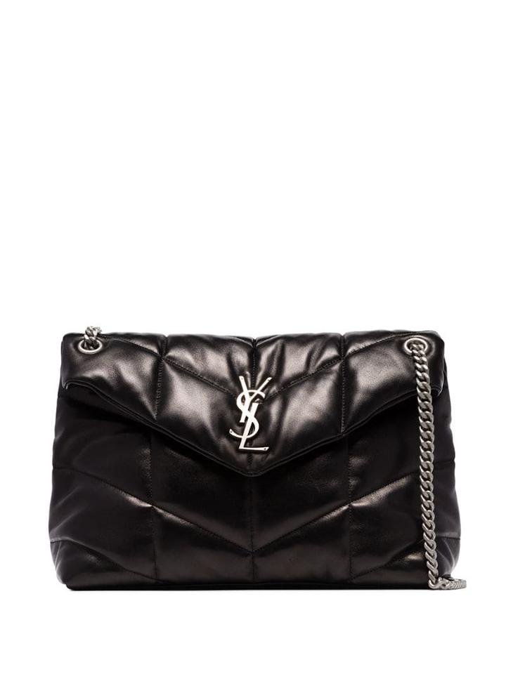 Saint Laurent Medium Loulou Puffer-style Shoulder Bag - Black