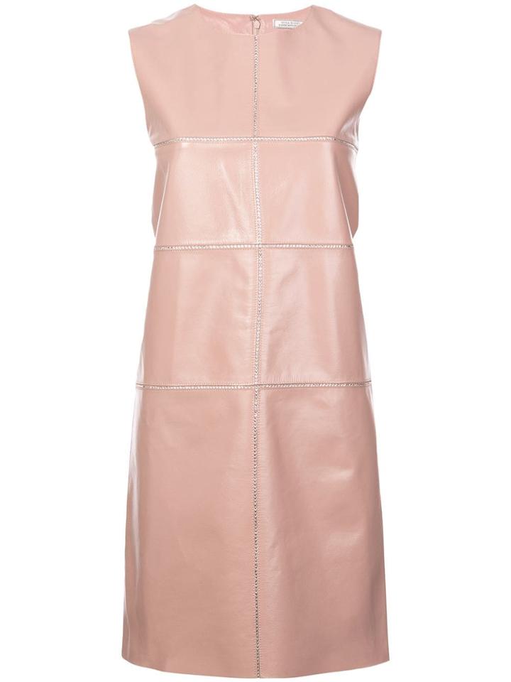 Nina Ricci Contrast Stripe Detail Dress - Pink