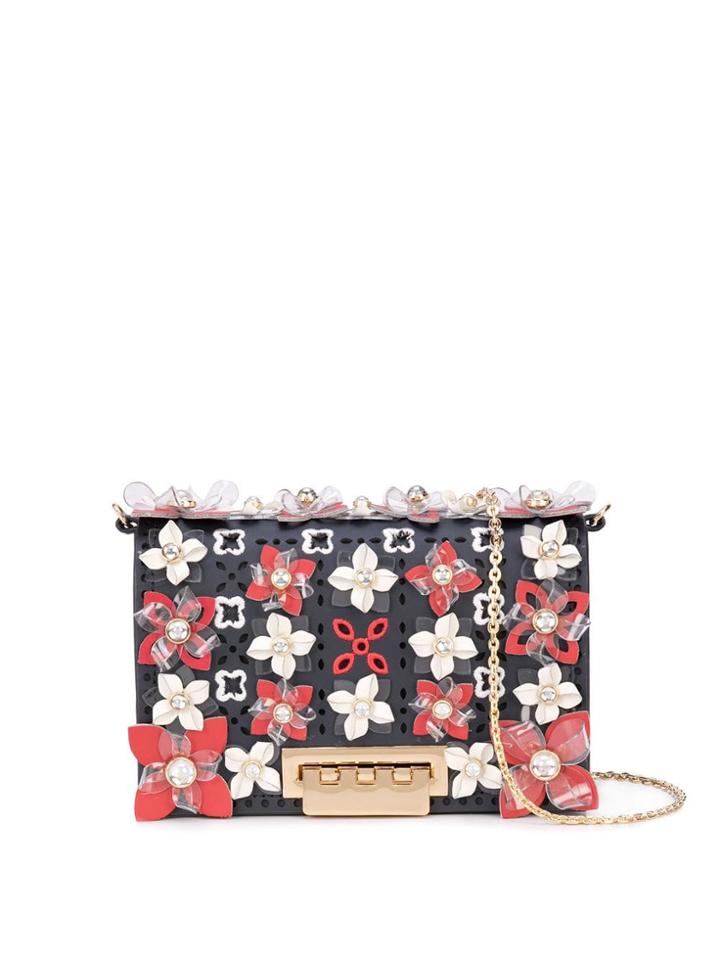 Zac Zac Posen Earthette Accordion Mini Chain Crossbody Bag - Blue