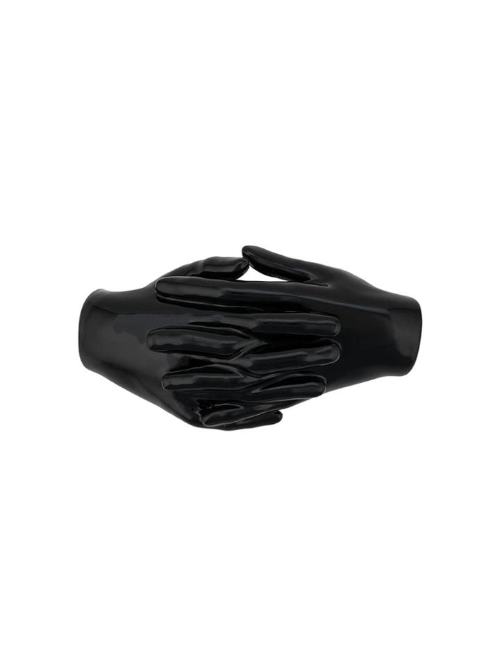 A.w.a.k.e. Mode Interwined Hands Brooche - Black