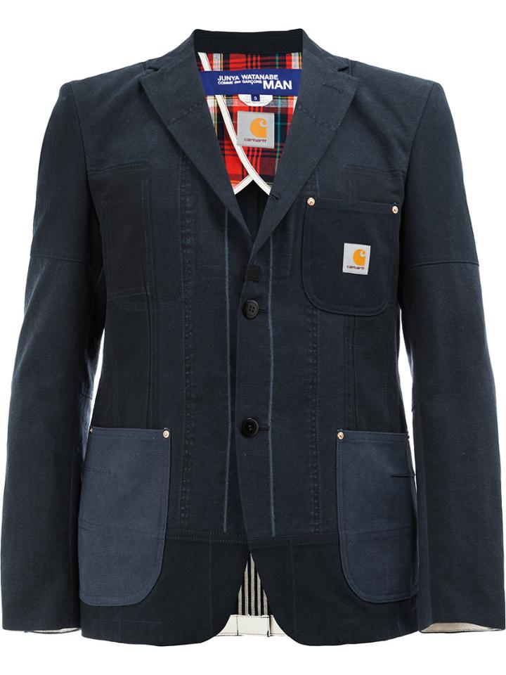 Junya Watanabe Comme Des Garçons Man Casual Button Blazer - Blue