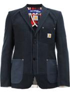 Junya Watanabe Comme Des Garçons Man Casual Button Blazer - Blue