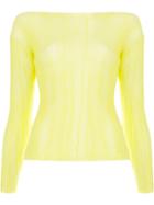 Aalto Dropped Shoulder Top - Yellow
