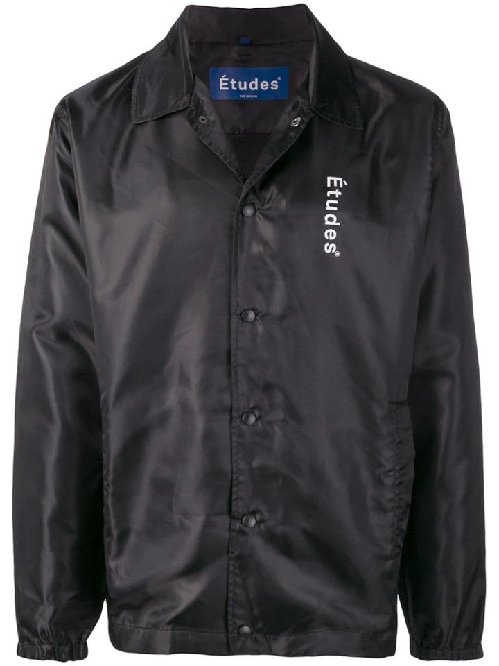 Études League Logo Bomber Jacket - Black