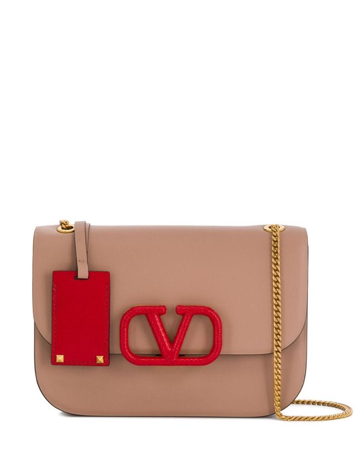 Valentino Valentino Garavani Vlogo Shoulder Bag - Pink