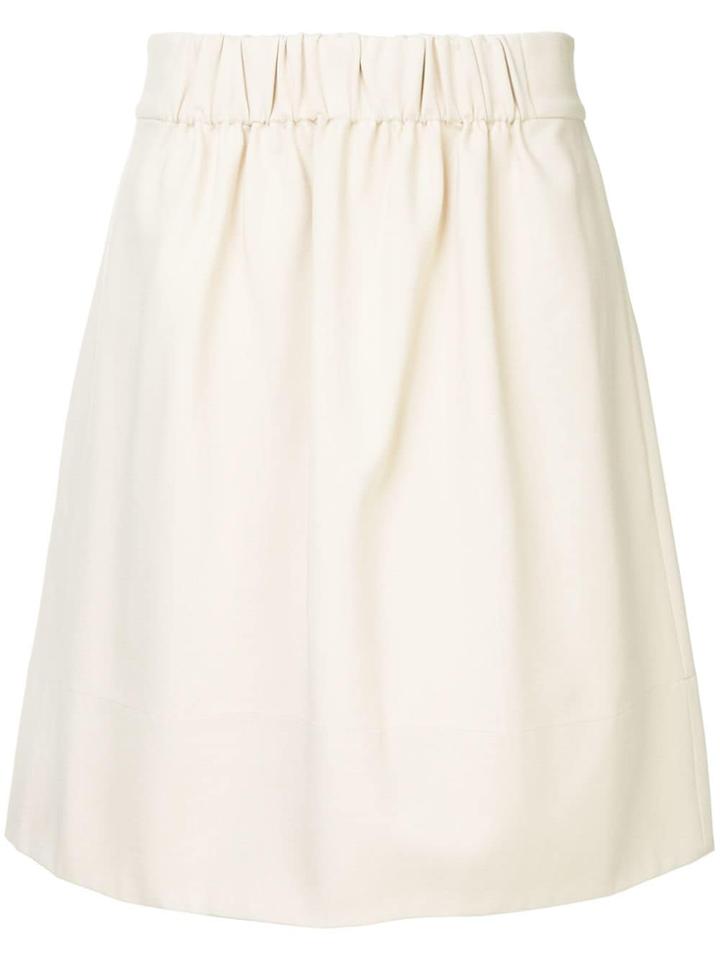 Tibi A-line Full Skirt - Brown