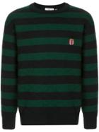 Valentino Pre-owned Diamond Quilted Striped Jumper - Blue
