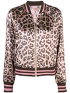 Mother Leopard Print Fitted Jacket - Pink
