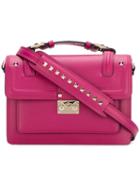 Valentino Rockstud Rolling Rectangle, Women's, Pink/purple, Leather
