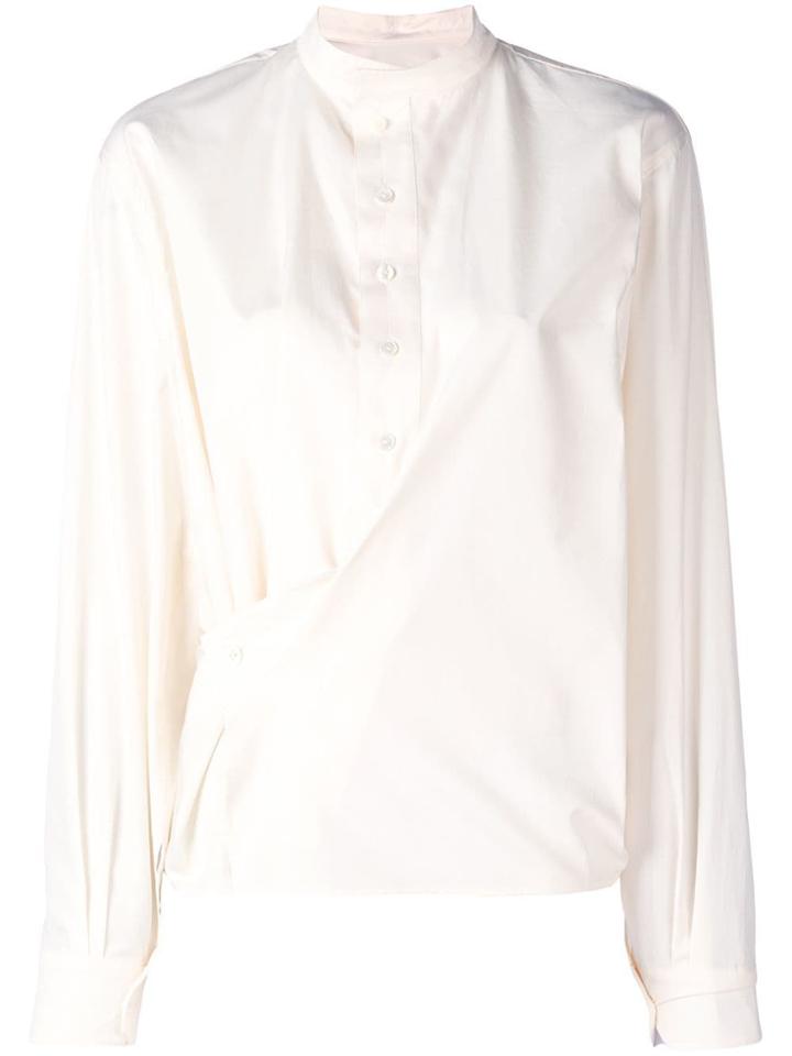Lemaire Deconstructed Gathered Blouse - White