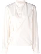 Lemaire Deconstructed Gathered Blouse - White