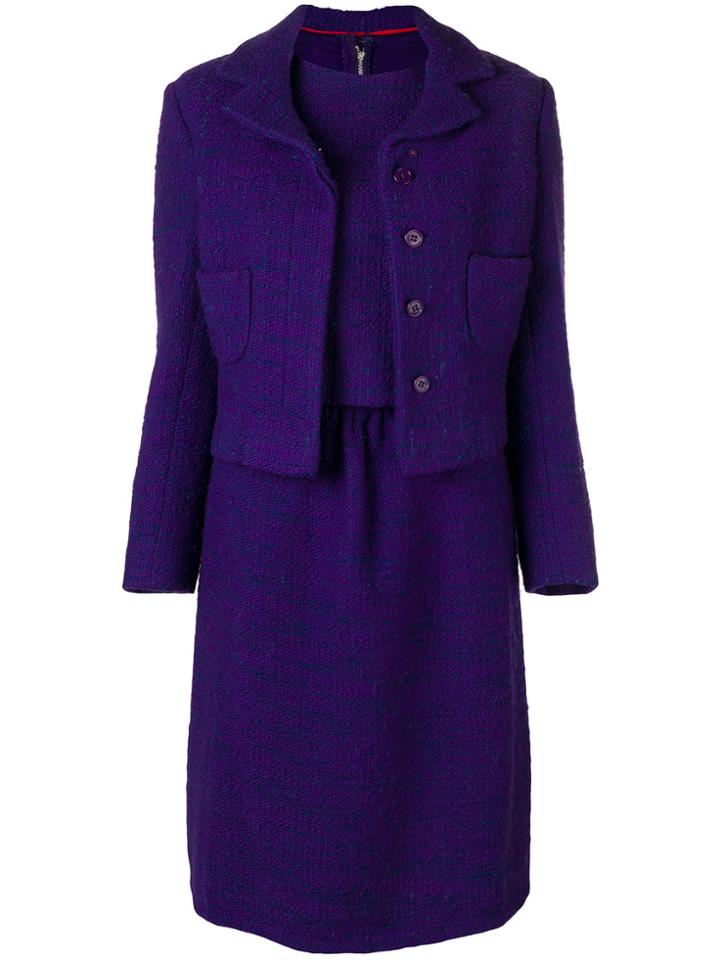 William Vintage Three-piece Suit Set - Pink & Purple