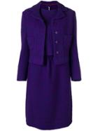 William Vintage Three-piece Suit Set - Pink & Purple