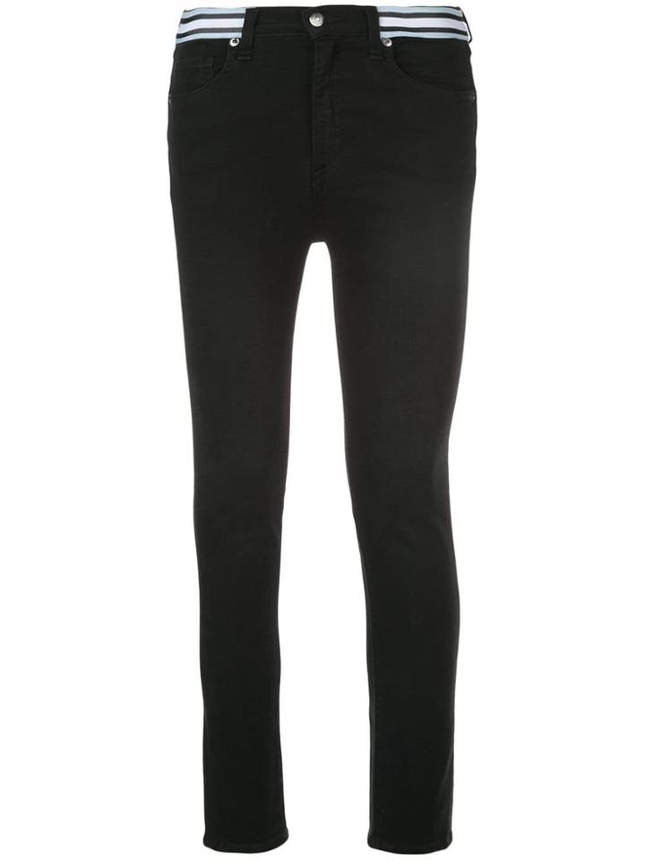 Veronica Beard Low Rise Skinny Jeans - Black