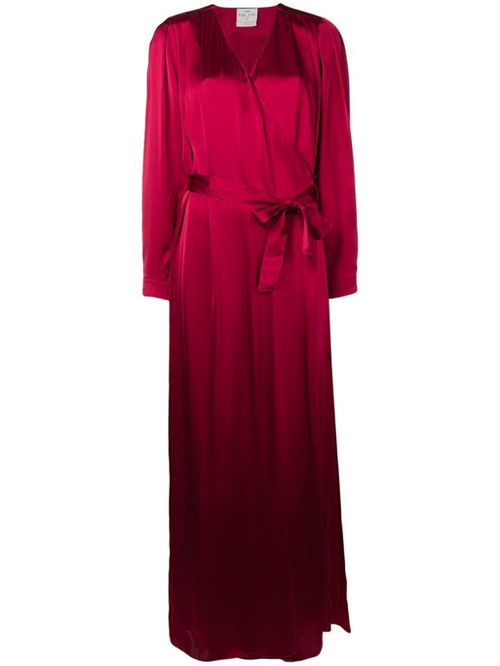 Forte Forte Wrap Front Maxi Dress - Red