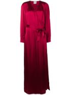 Forte Forte Wrap Front Maxi Dress - Red