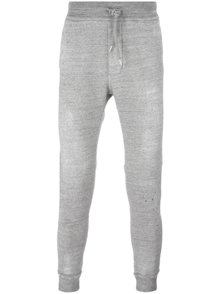 Dsquared2 Ink Splattered Track Pants - Grey