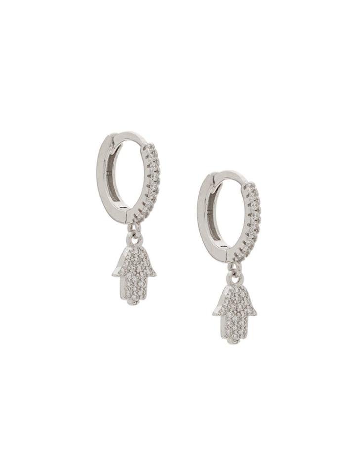 Federica Tosi Hamsa Earrings - Silver