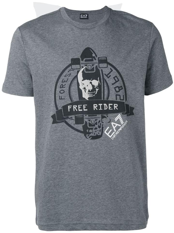 Ea7 Emporio Armani Printed T-shirt - Grey