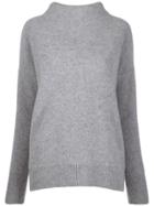 Vince Knit High Neck Sweater - Grey