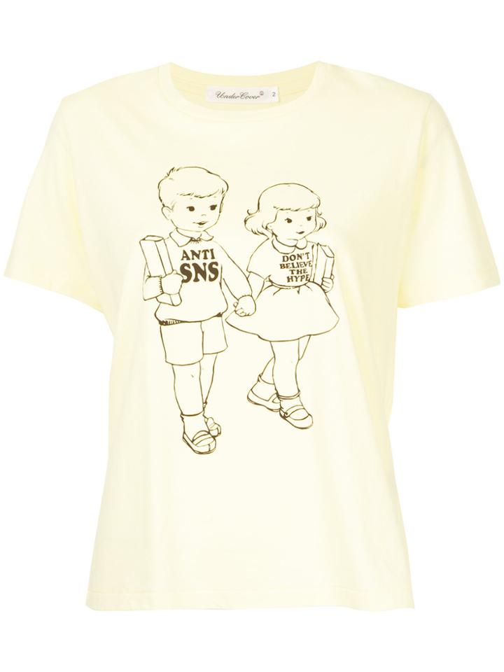 Undercover Graphic Print T-shirt - Yellow & Orange