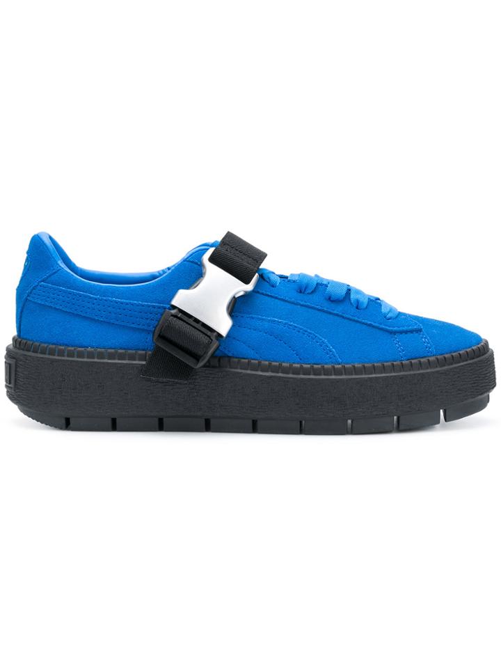 Puma Buckle Platform Sneakers - Blue