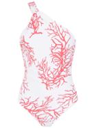 Brigitte - One Shoulder Swimsuit - Women - Polyamide/spandex/elastane - Gg, White, Polyamide/spandex/elastane