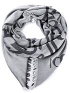 Thamanyah Falcon Jacquard Scarf, Men's, Black, Modal/viscose