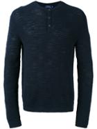 Polo Ralph Lauren - Buttoned Sweater - Men - Cotton/linen/flax - S, Blue, Cotton/linen/flax