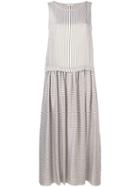 Peserico Striped Midi Dress - Neutrals