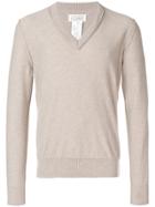 Maison Margiela V-neck Pullover - Nude & Neutrals