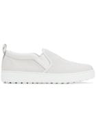 Salvatore Ferragamo Embellished Slip-on Sneakers - White